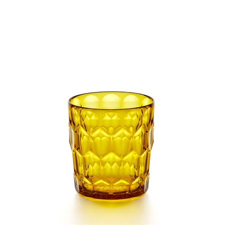 bicchiere basso vanity decoro n3 giallo zafferano